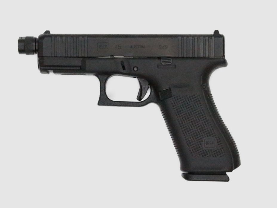 Glock Pistole G45 Gen5 MOS FS 9mm Luger 4,02″ / 102 mm 17+1, Compact Crossover mit Gewindelauf