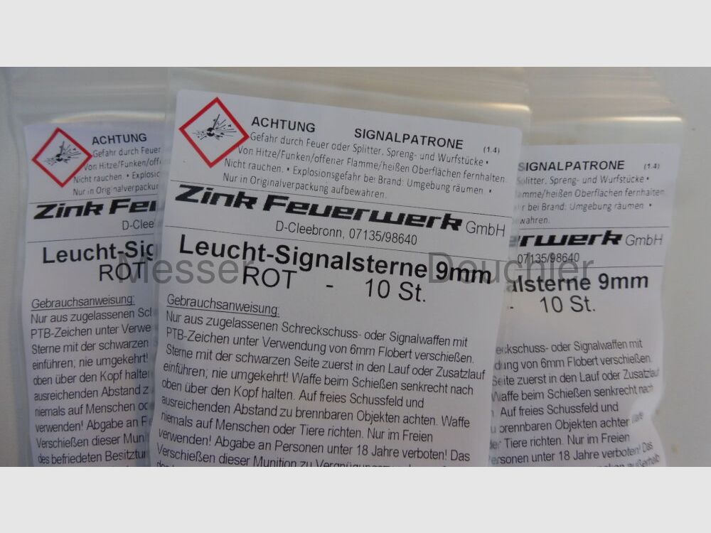 ZINK Leucht-Signalsterne rot
