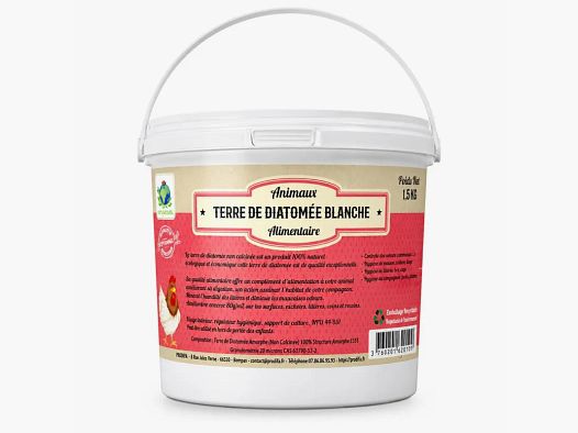 Terre de diatomée blanche qualité alimentaire 400g