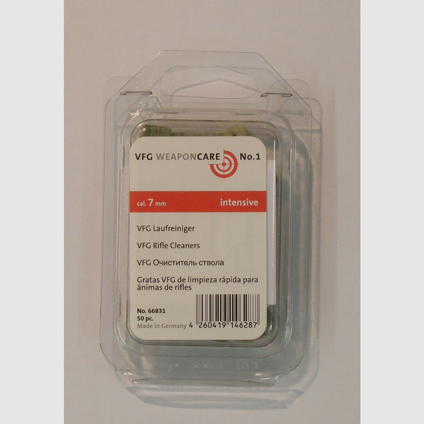 VFG Barrel Cleaner Intensive / 50 pcs 7mm Cleaning Accessories for Weapons