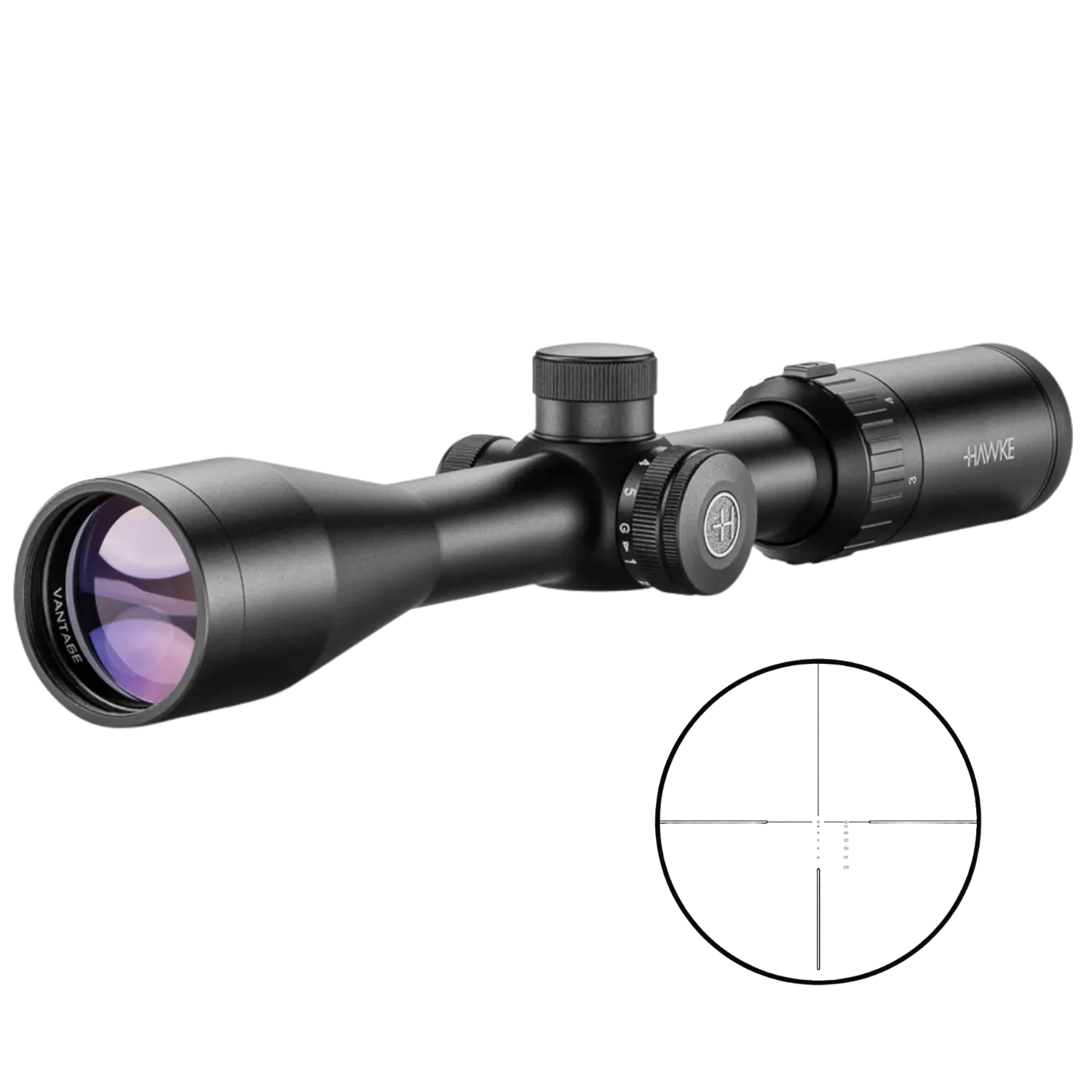 Hawke Vantage 3-9×40 RIMFIRE .22 Réticule Rouge / Vert