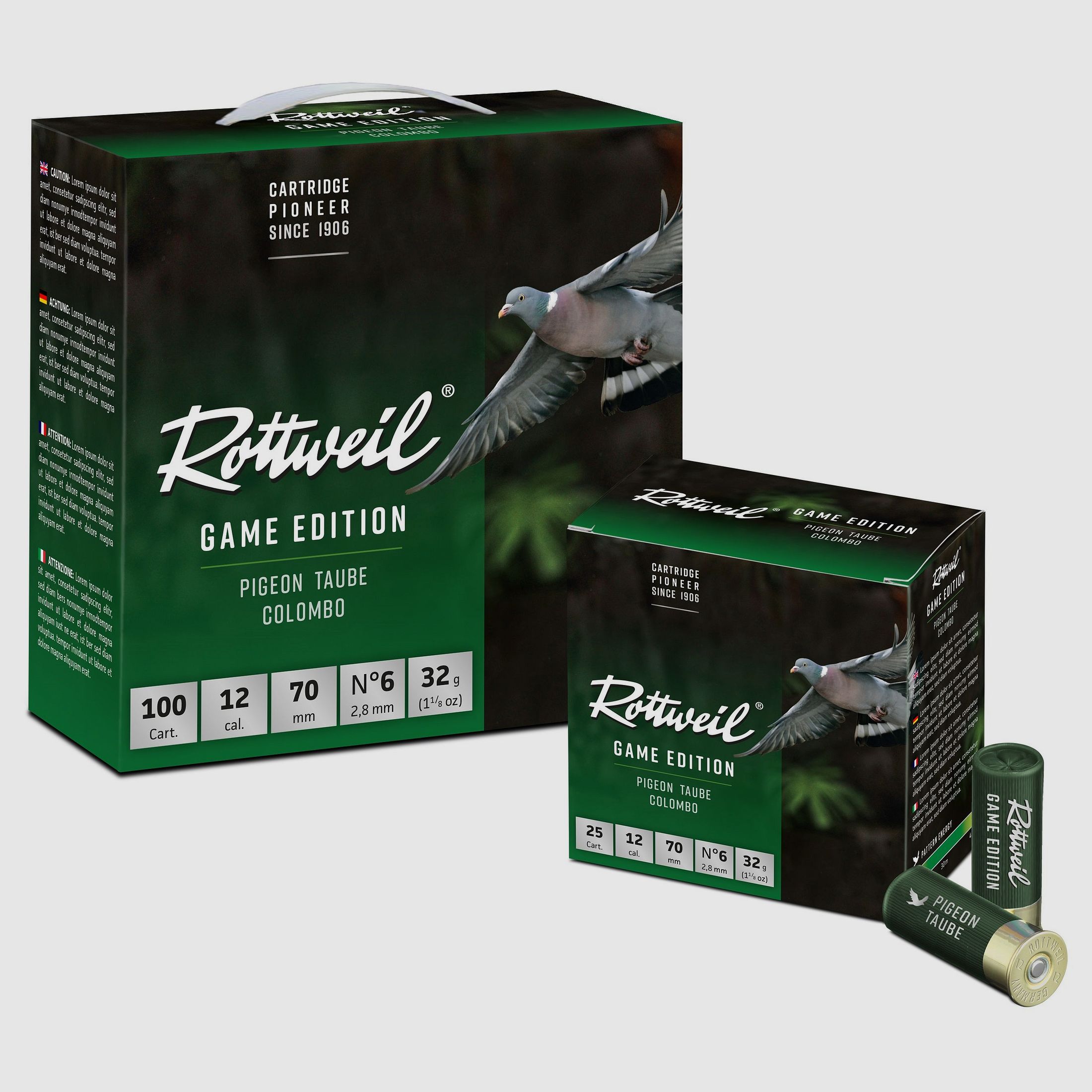 Rottweil Game Edition 12/70 Taube 2,8mm , 100er Packung