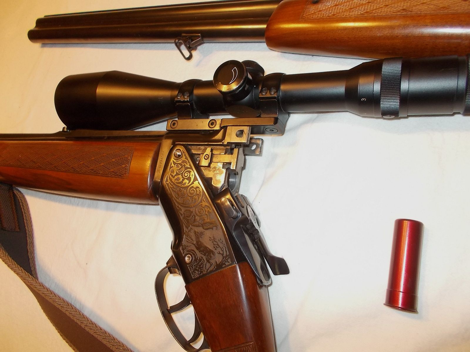 Bockbüchsflinte mit Wechsellauf von Brünner mit Zf