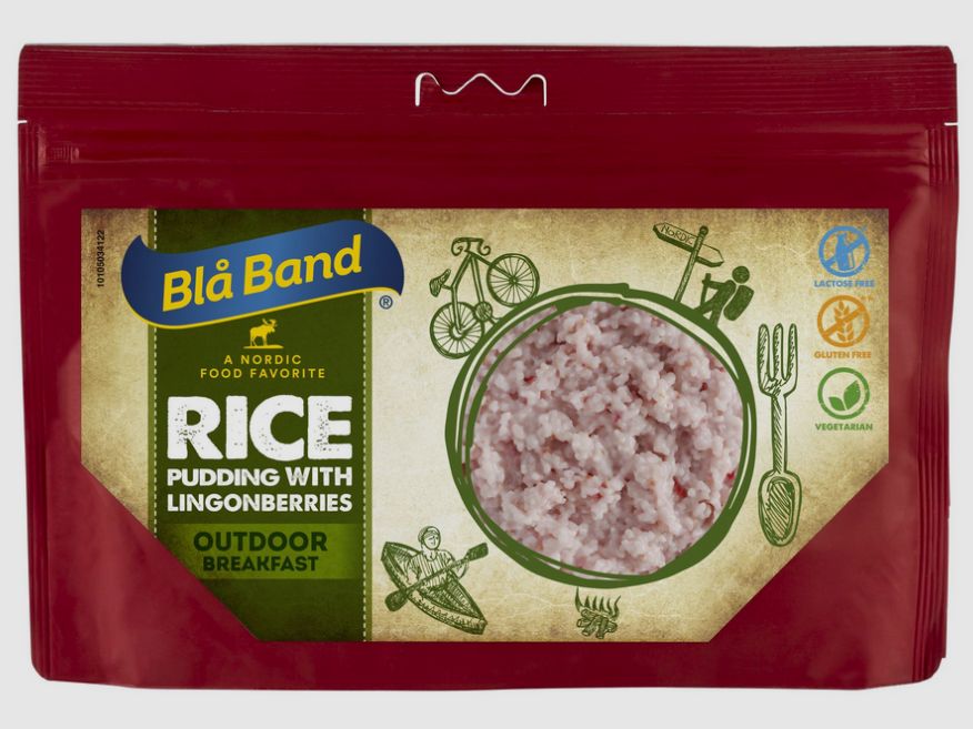 Blå Band Milchreis mit Preiselbeeren