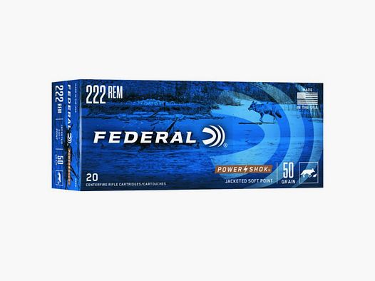Federal .222 Rem. SP Power Shok 3,25g/50gr