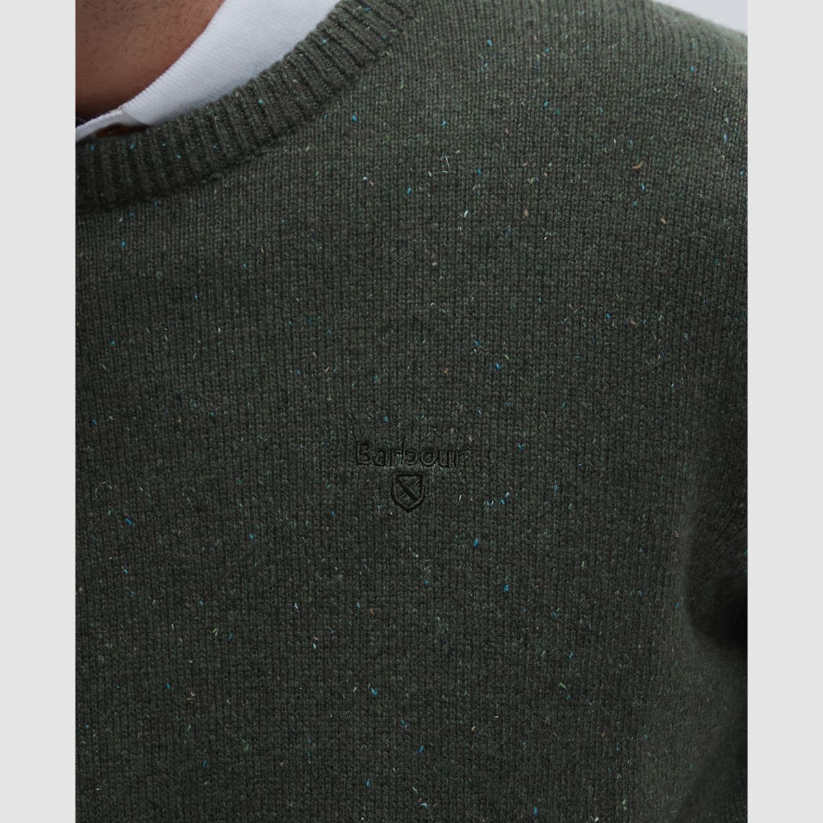 BARBOUR Essential Pullover Tisbury Dark Seaweed