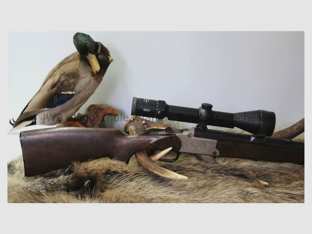 Blaser 700 with Meopta R2 and insert barrel caliber .222 Rem. - mountain rifle 7x65R; 16/70