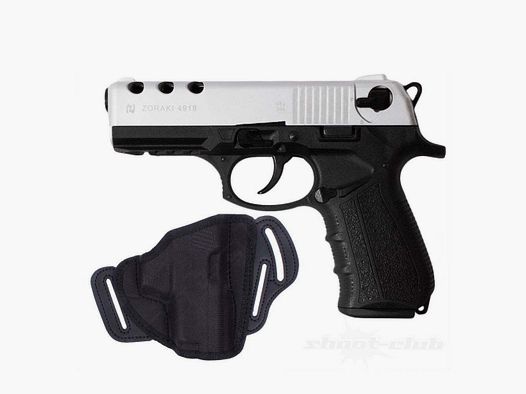 Zoraki Zoraki 4918 Matt Chrome incl. Belt Holster