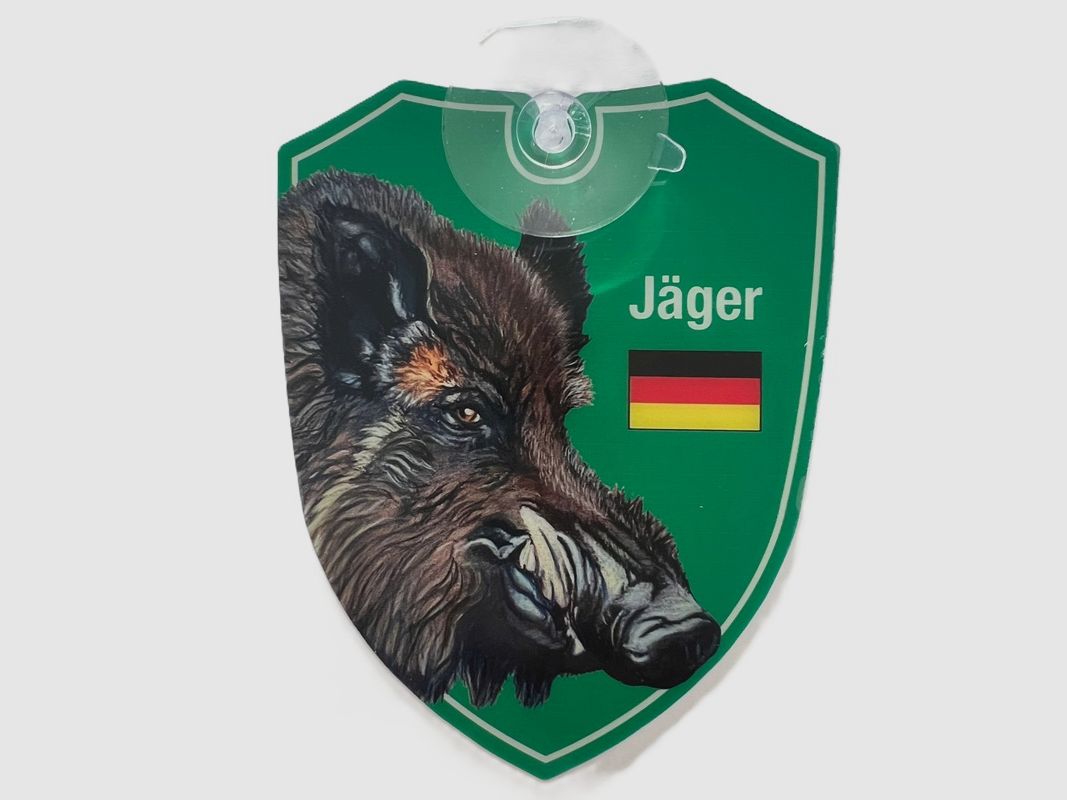 Dual optics car hunting signs wild boar