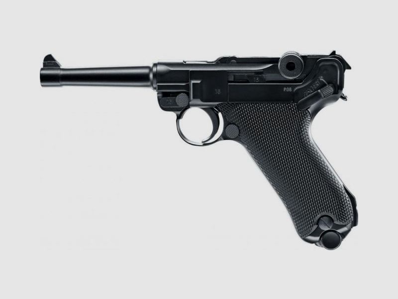 Pistola CO2 Legends P08 4,5 mm BB blowback azul