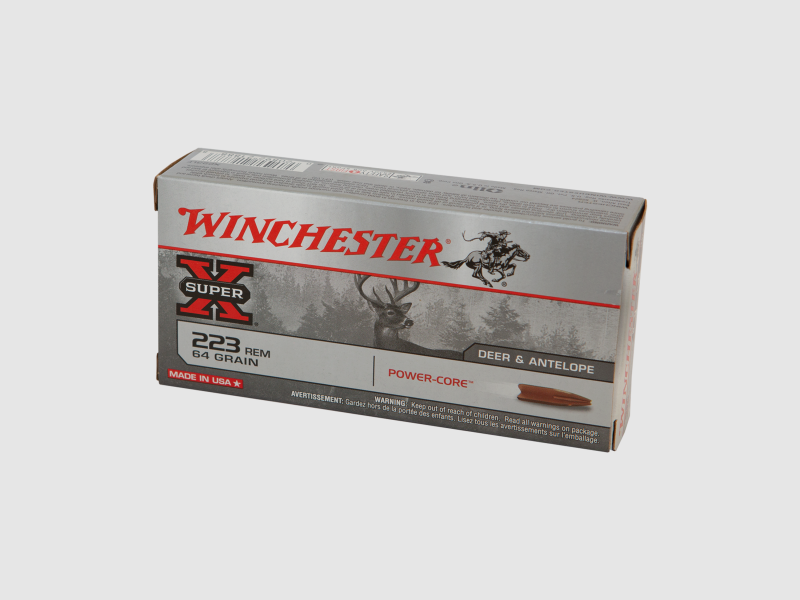 Winchester .223 Rem. 4,1g/ 64gr PowerCore – Bleifrei, Bild 2 von 2