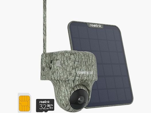 Reolink 4K Telecamera di Sorveglianza 4G Esterno Senza Fili + Pannello Solare 360 °