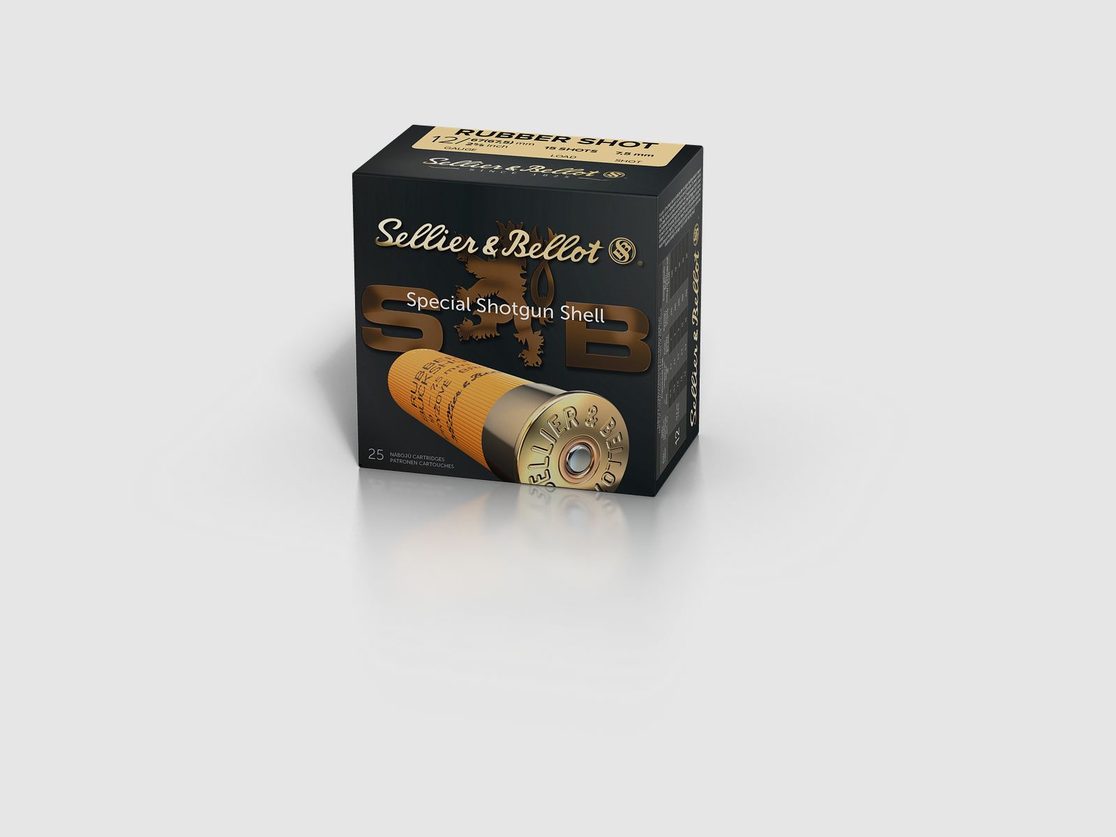 Sellier & Bellot Shotgun Ammunition 12/67.5 12g 7.50mm Rubber Ball 15 Balls, image 1 of 2