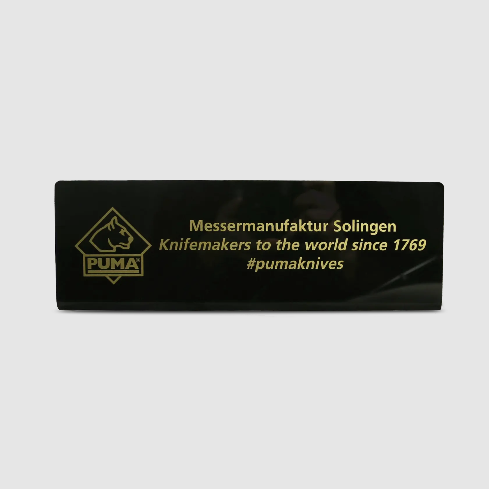 Présentoir / Support noir "Knifemakers to the world", image 2 sur 3