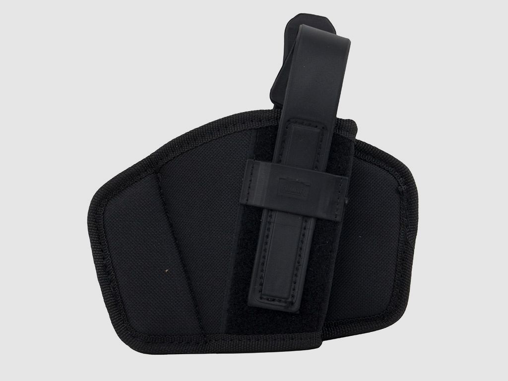 Schnellziehholster Formholster GĂĽrtelholster fĂĽr mittlere und groĂźe Pistolen und Revolver Cordura schwarz