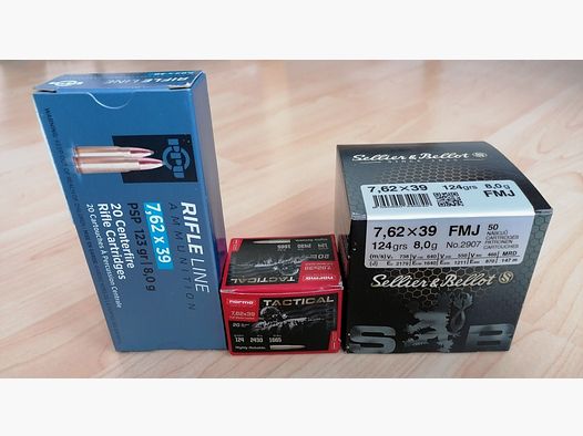 Munition 7,62x39 - Paket mit 2.100 Schuss