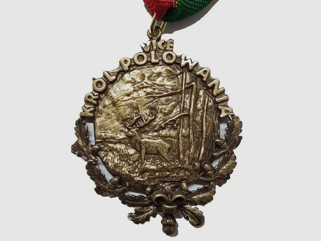 MEDAL MYŚLIWSKI VICE KRÓL POLOWANIA Z WIZERUNKIEM JELENIA