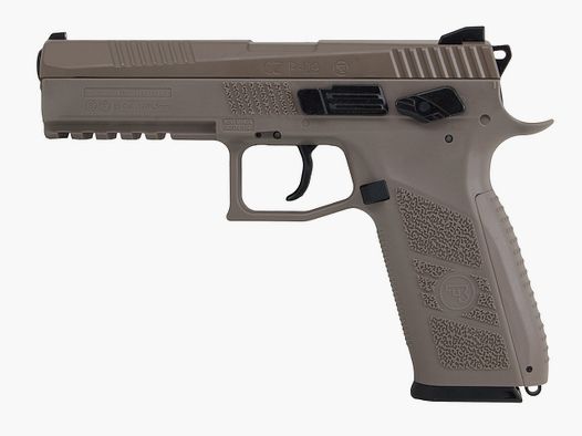 CO2 Pistole CZ 75 P-09 Duty Blowback Tan Kaliber 4,5 mm Diabolo und BB (P18)