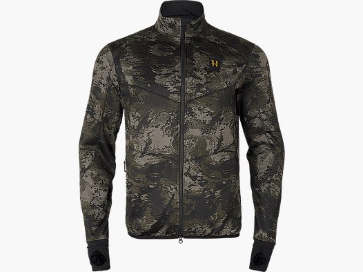 Härkila NOCTYX Camo Full Zip Fleece Pullover Hombre AXIS MSP®Black 4XL