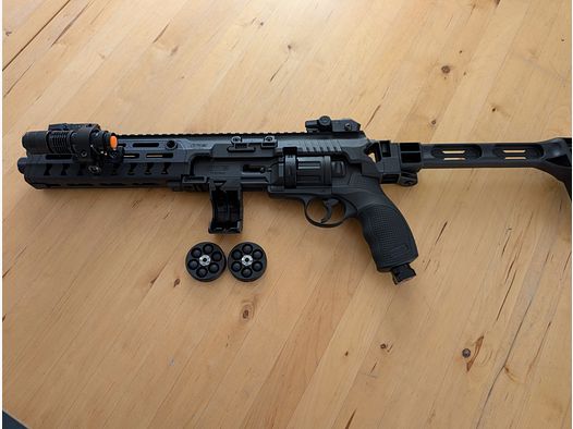 HDR 50 (TR 50) Gen2 Revolver, kal. 50 incl. T4E Carbine Conversiekit "als nieuw