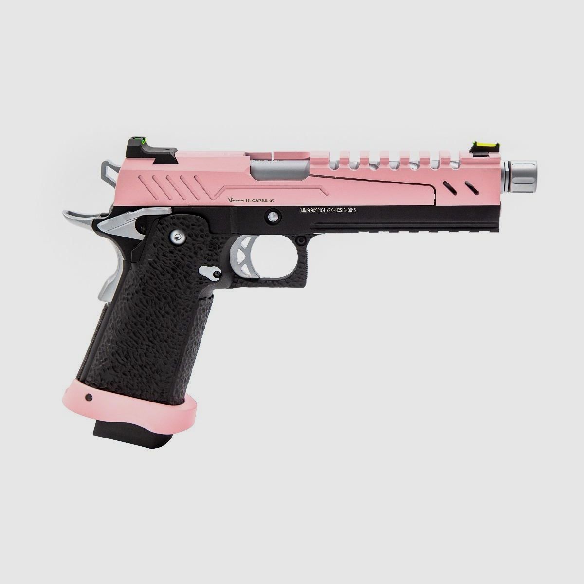 REPLIK GBB GAS HI-CAPA 5.1 SPLIT PINK / SCHWARZ / CHROM 1,0J, Bild 4 von 4