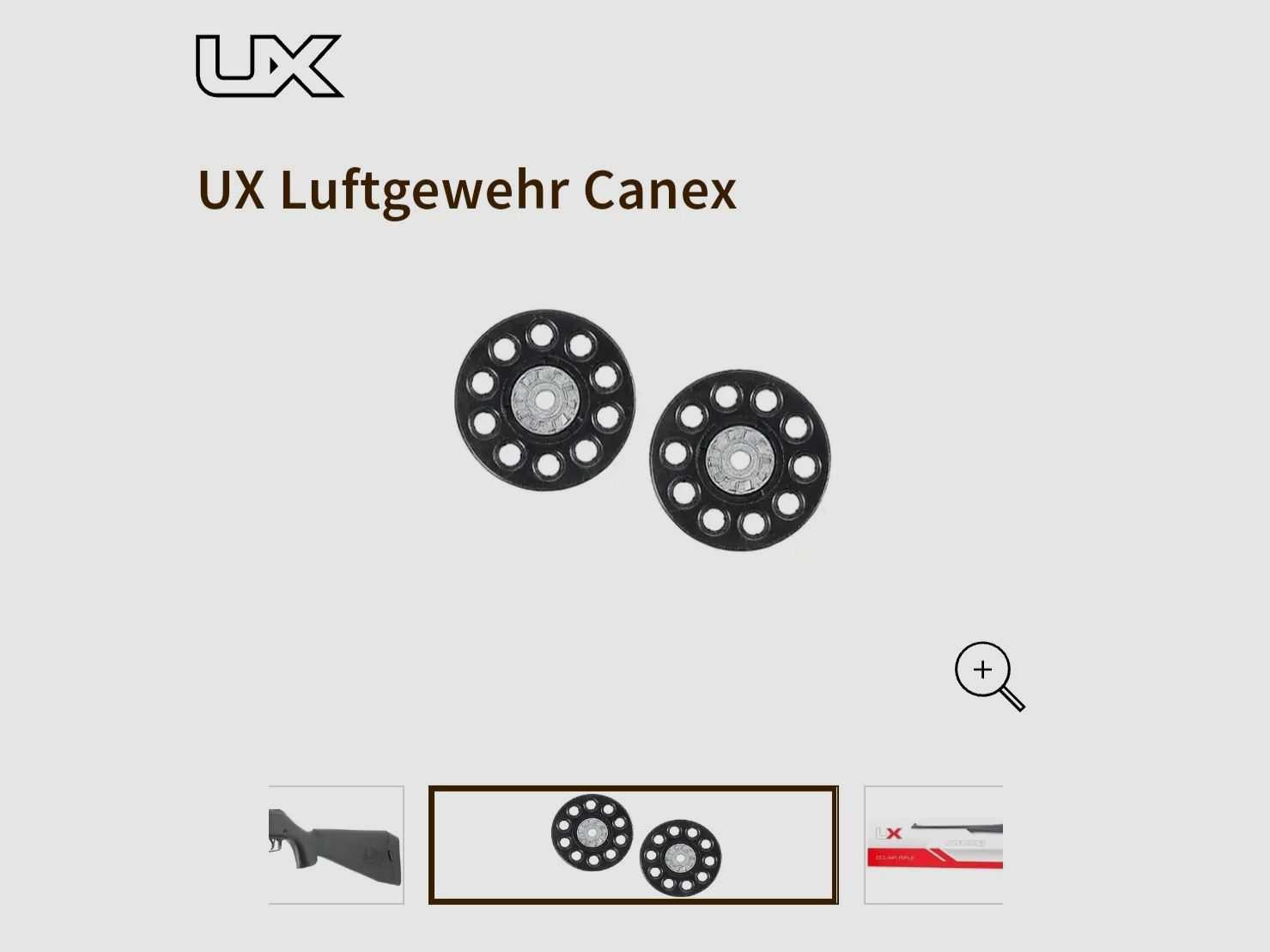 UX Co2 air rifle Canex + Co2 capsules 12g + targets !!