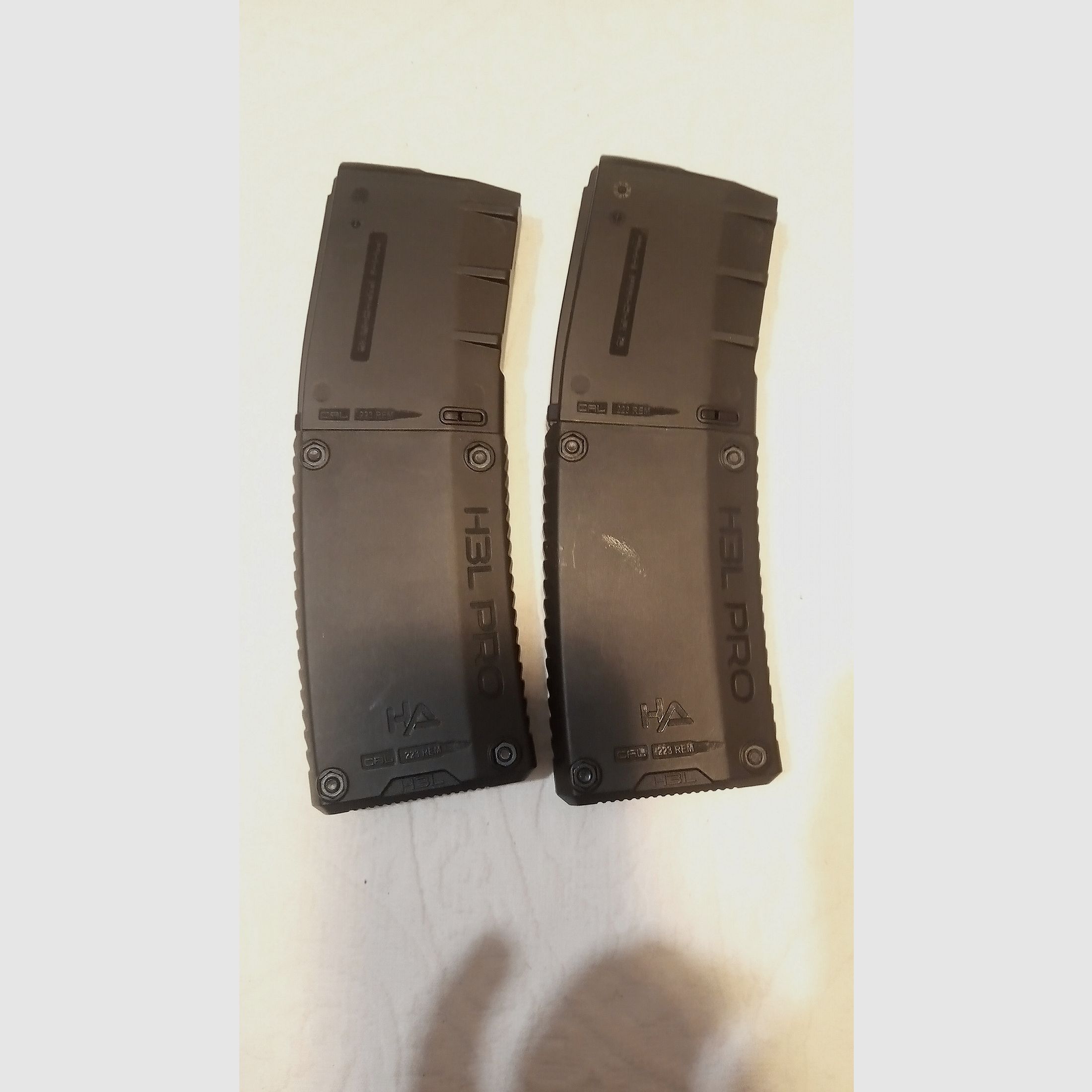 2x HERA ARMS H3L-PRO, 10-round AR15 magazine black very good, used
