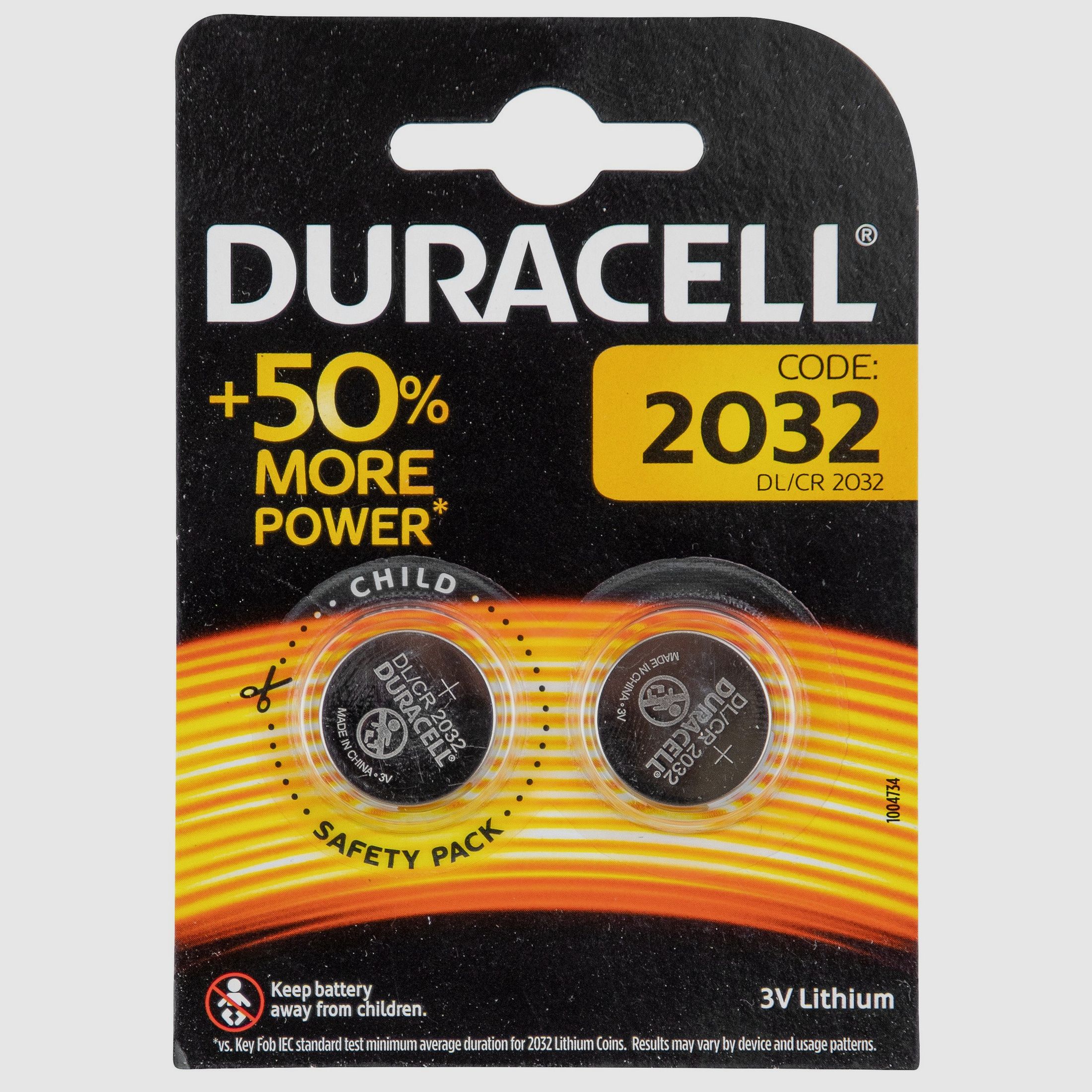 Duracell Knopfzelle CR2032 2er-Pack