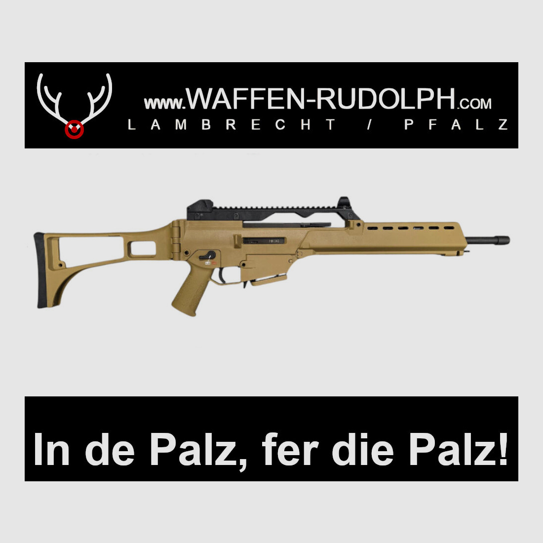 HK243 S SAR | Het civiele G36 halfautomatische geweer, kaliber 223Rem zand