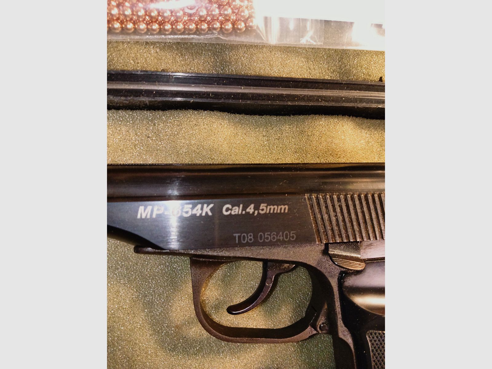 Baikal MP 654 K Makarov T08, CO2 4,5 mm BB, in buone condizioni, perfetto funzionamento TOP, immagine 3 di 20