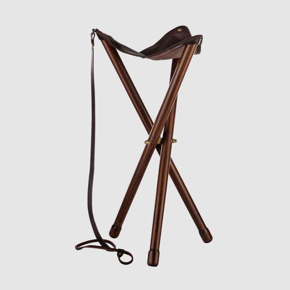 Sedia Pieghevole a Treppiede in Legno - Lusso, Comfort ed Eleganza per la Caccia, immagine 1 di 4