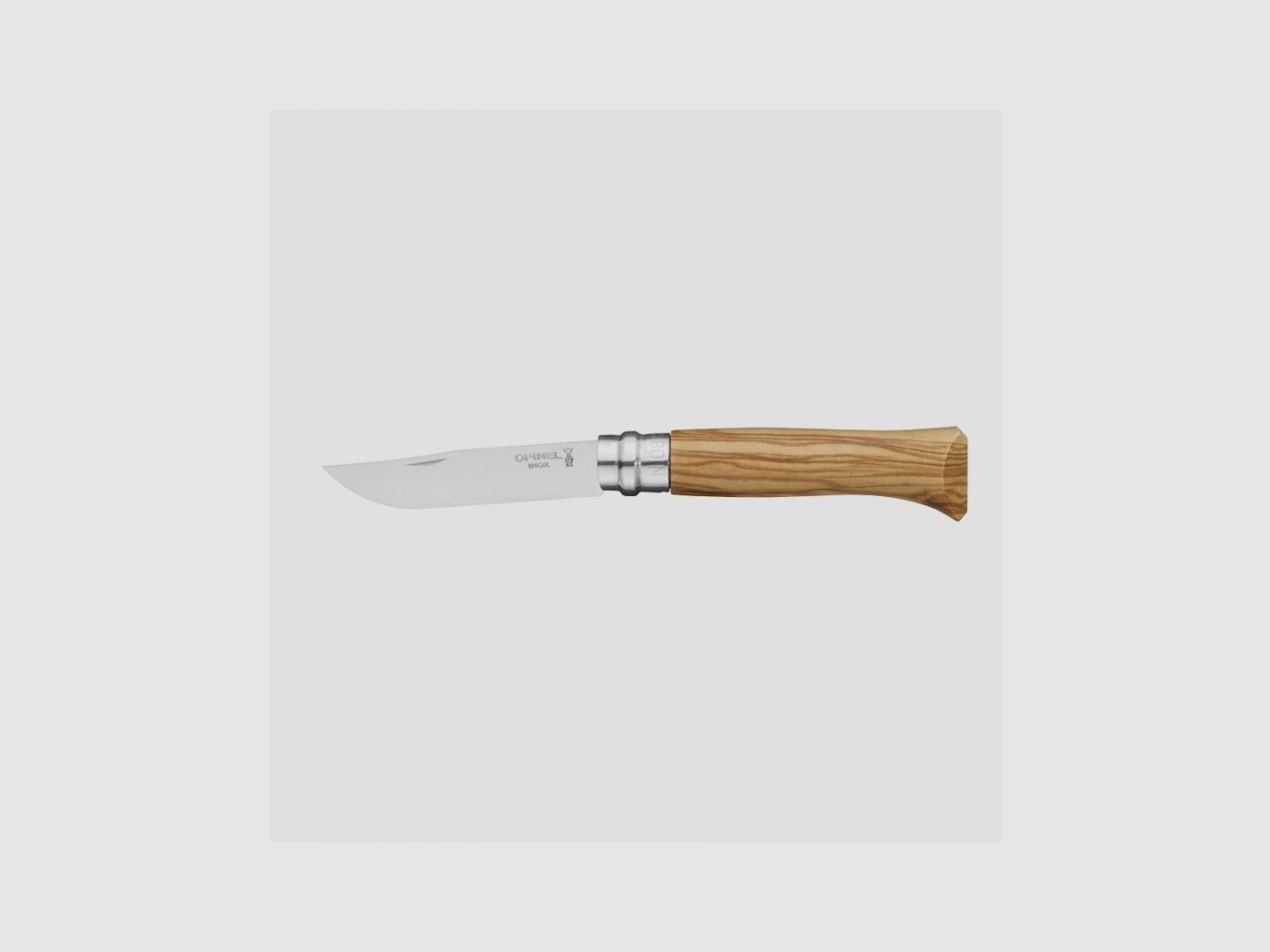 FALTMESSER OPINEL N°8 INOX OLIVE IM GESCHENKSET, Bild 3 von 3