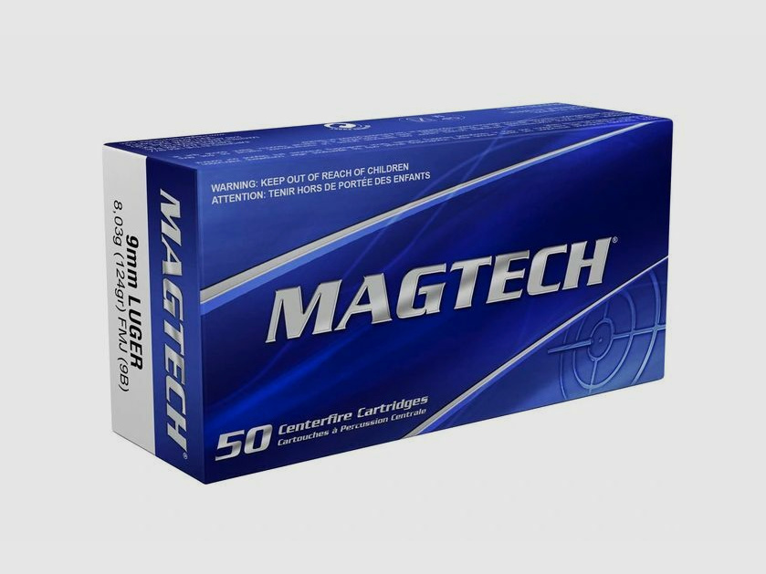 MAGTECH FMJ 125grs Full Metal Jacket, 1,000 rounds