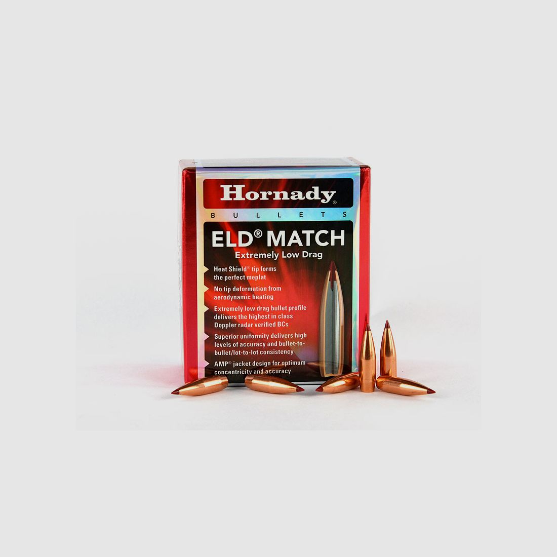 Hornady ELD-Match Geschosse 1 Packung .30 mit 168 grs (100 Stück á 0,619 €*)