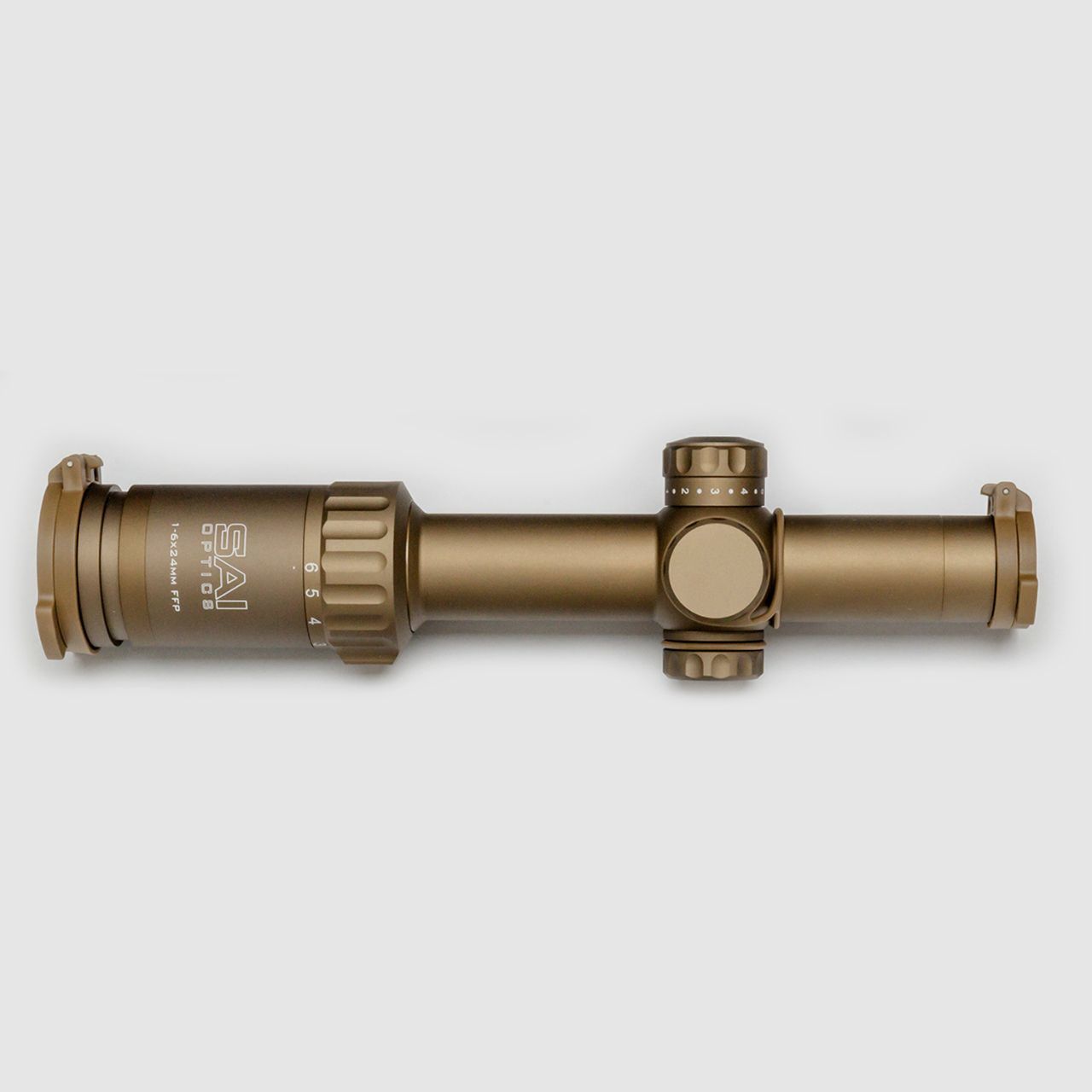 SAI Optics Model SAI 6 LPVO 1-6x24 Coyote Brown