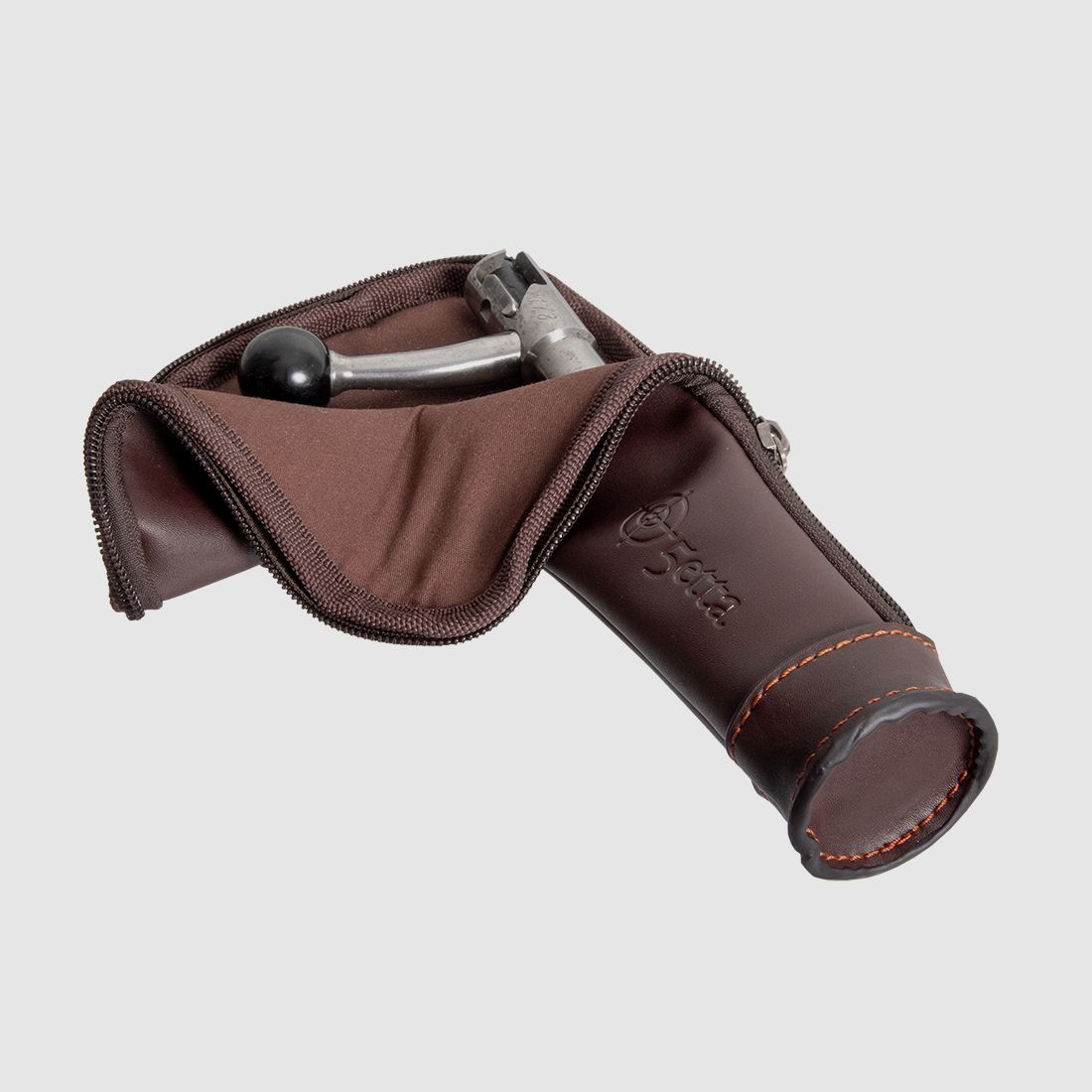 5-delige eindkapbedekking van leer