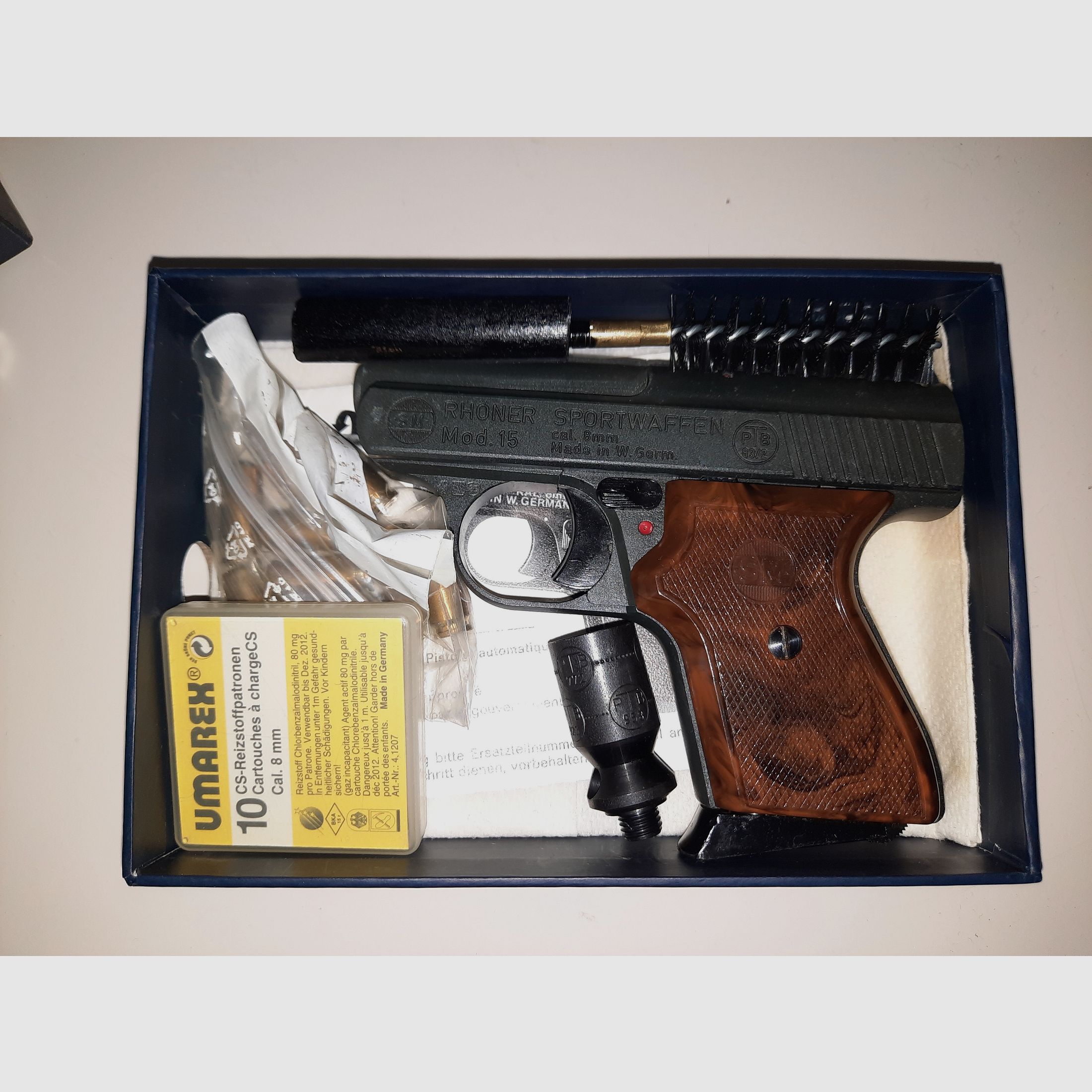 01# Rhöner / (also misspelled Röhner) / SM - SM15 blank firing gas pistol 8mm