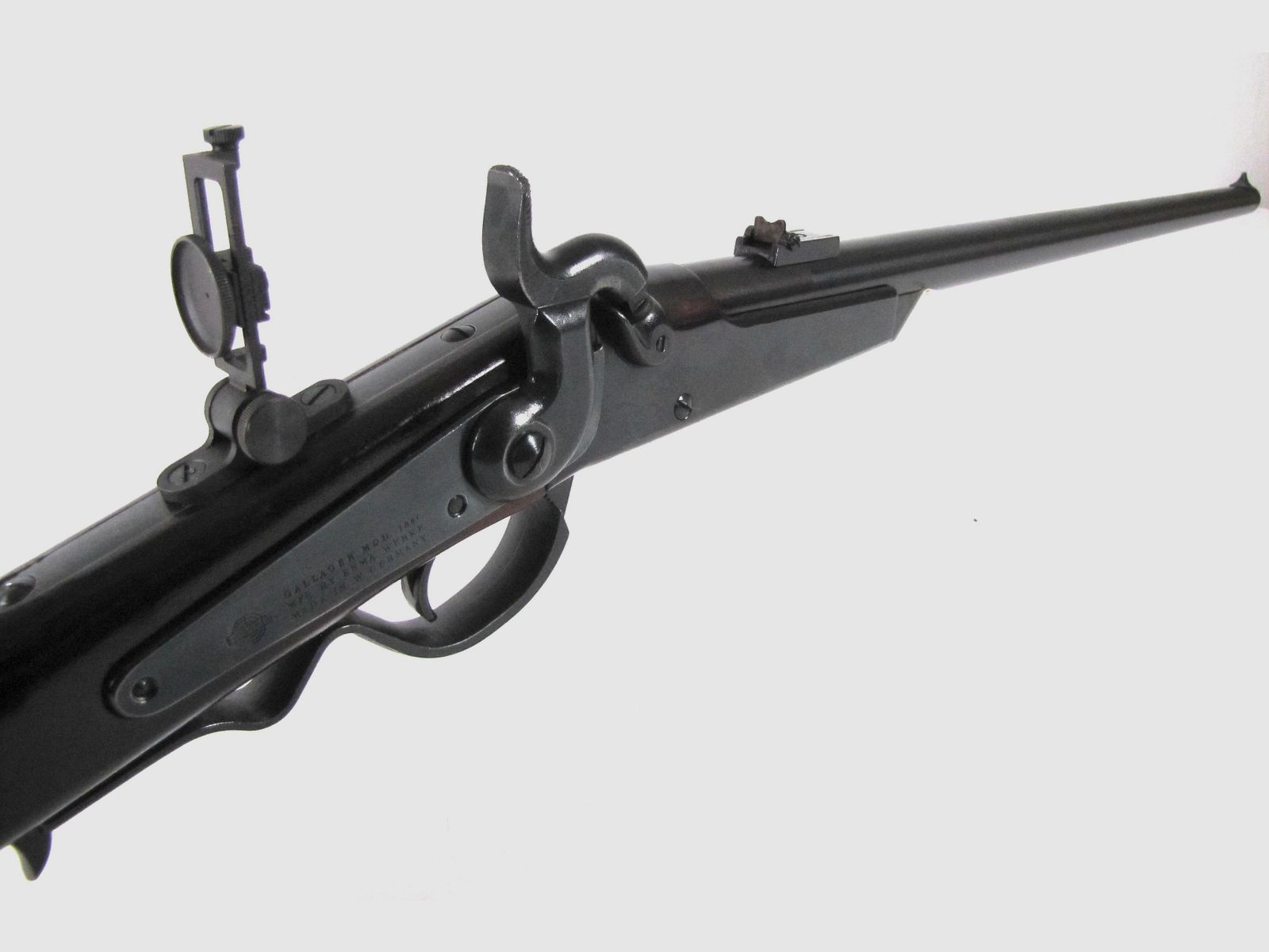 Vorderlader Wischo Gallager Mod 1860 vom Erma Werk, hergestellt in W. Deutschland,