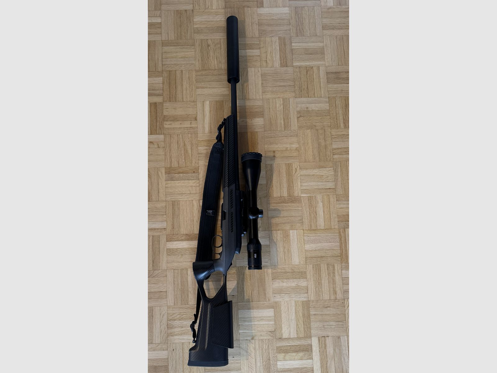 Steyr SM12 .308 Win FBT carbon stock including SiW silencer