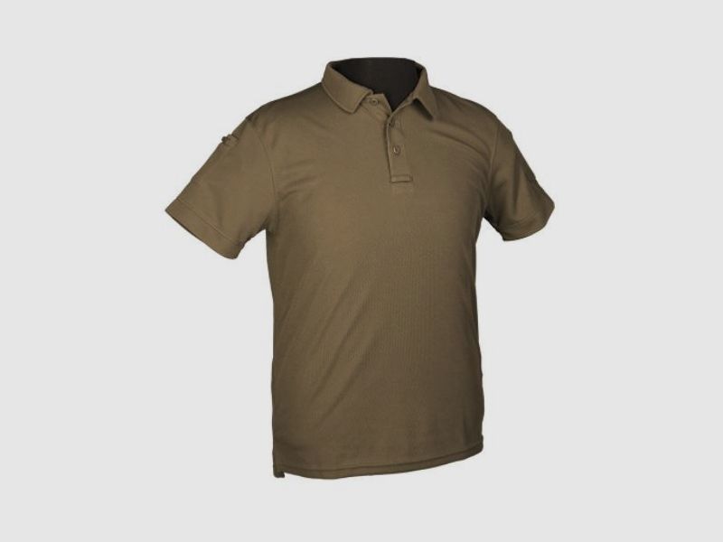 TACTICAL QUICK DRY POLOSHIRT 1/2 ARM - OLIV