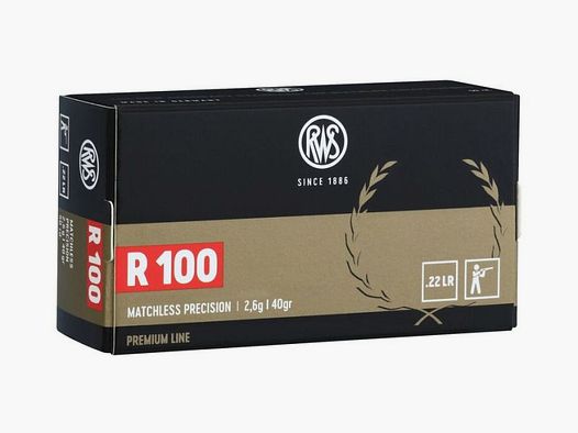 RWS .22 lfB R 100 - 50 Patronen