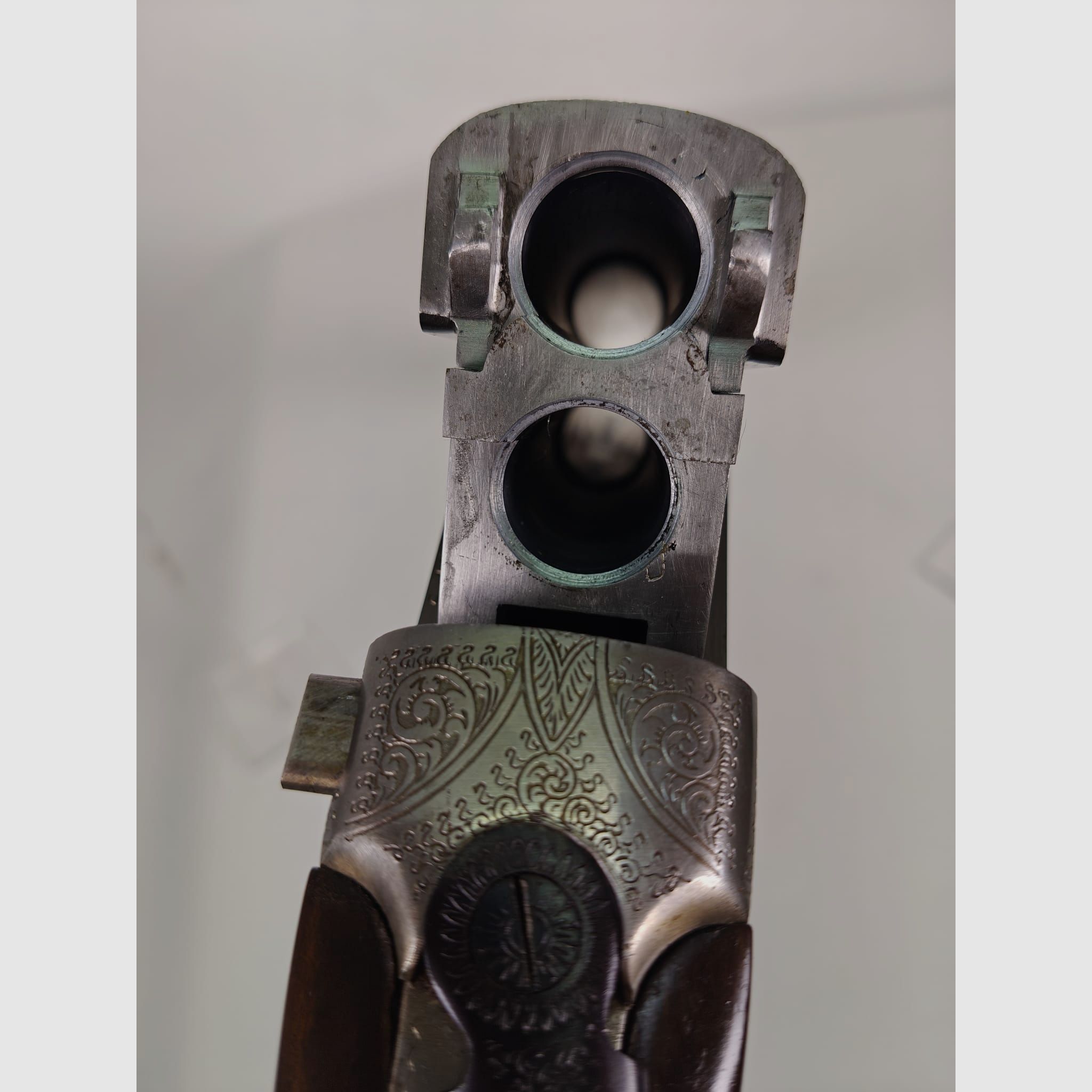 Zanardini double-barrel shotgun 16/70 avec bascule en acier gravée