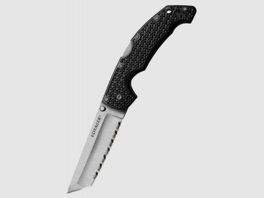 Cold Steel Voyager Tanto Large Taschenmesser, Wellenschliff, AUS 10A