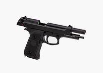 Réplique Airsoft Pistolet GBB Raven R92F Noir - Blowback Réaliste - Haute Précision - Pour Jeux Tactiques Immersifs