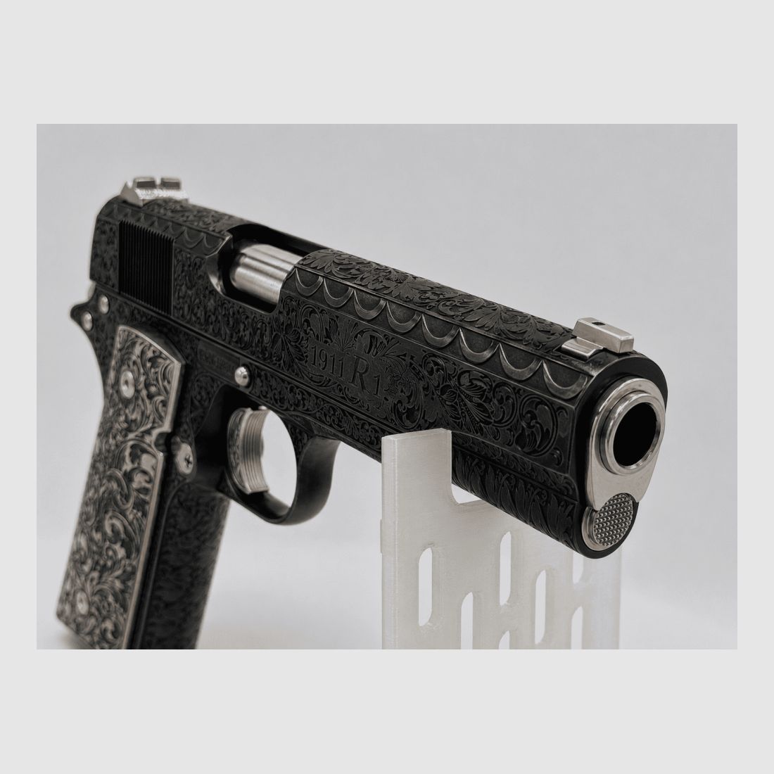 PISTOLE REMINGTON R1 VOLLE GRAVUR BLUED, Bild 5 von 8