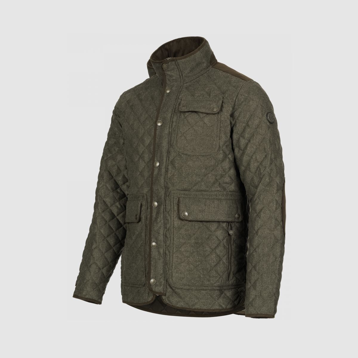 BLASER Herren Vintage Jacke Miles Olive Melange- Black