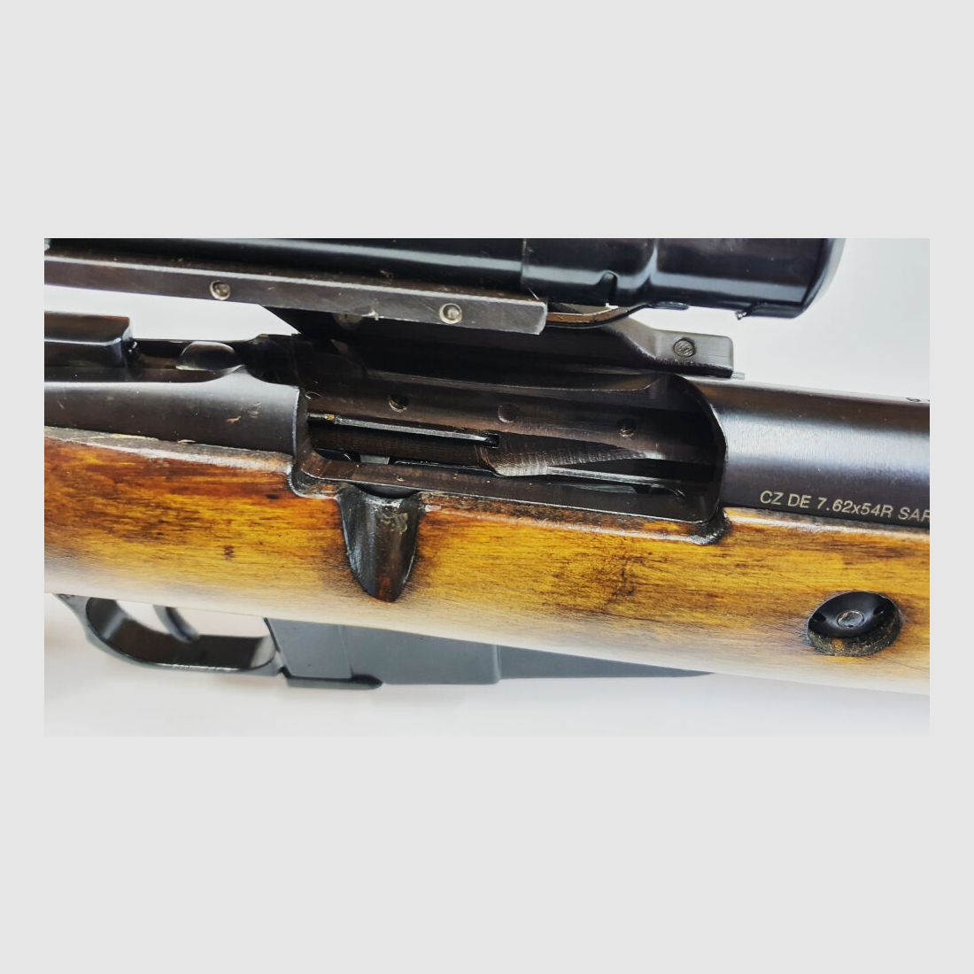 Tschechisches she Vz 54 Scharfschützengewehr 7,62x54R Repetierbüchse mit Zielfernrohr, Sammlerstück