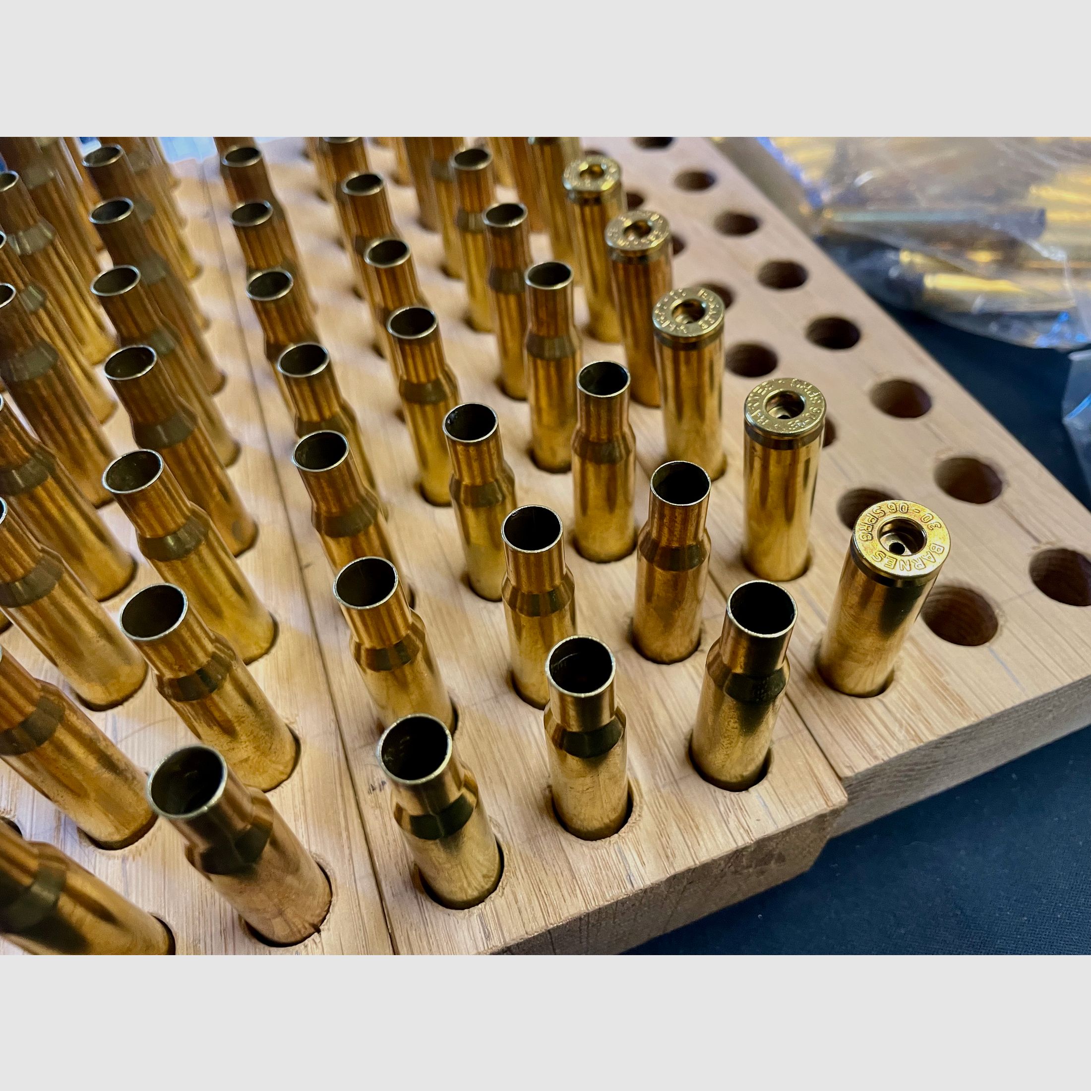 .30-06 cases – approx. 150 pcs., fully calibrated, primed & cleaned – mostly Barnes