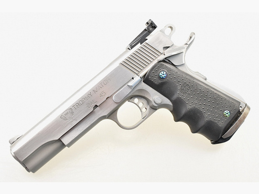 SPRINGFIELD ARMORY " TROPHY MATCH " Stainless Pistole im Kaliber .45 Auto mit Reservemagazin