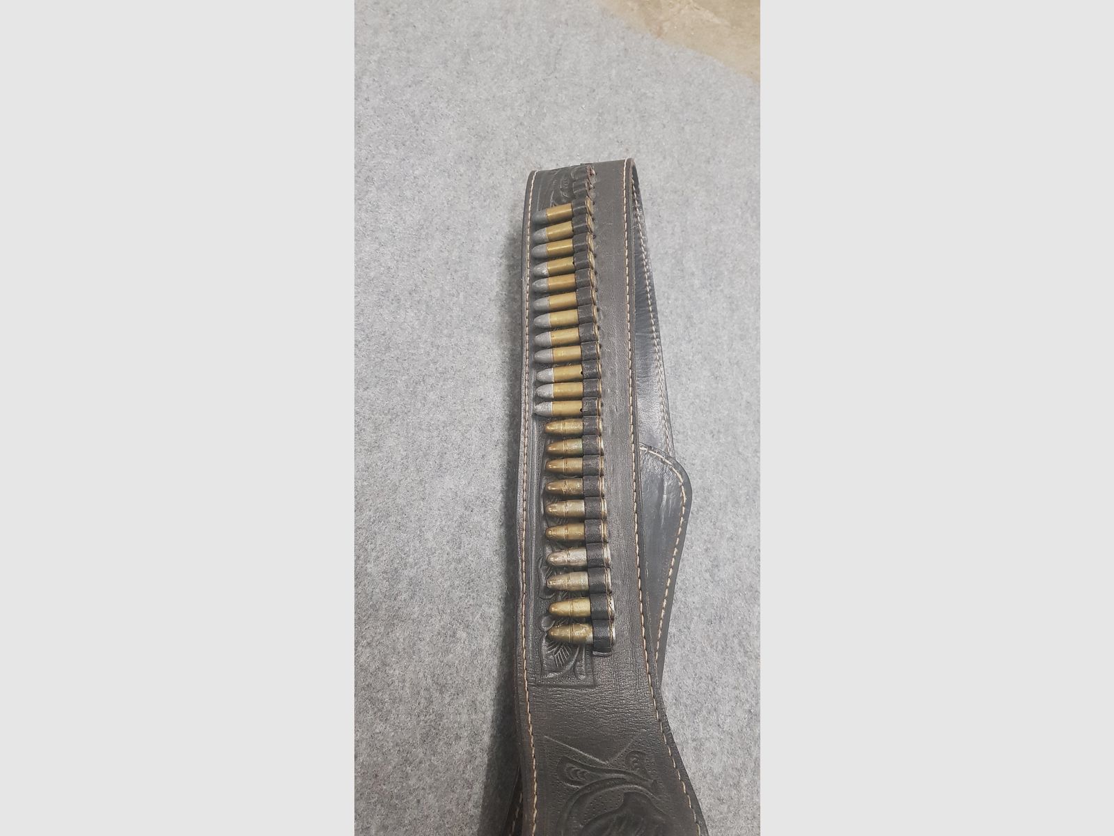 Western holster Western belt Western revolver Mexico 38 leather with decorative cartridges black